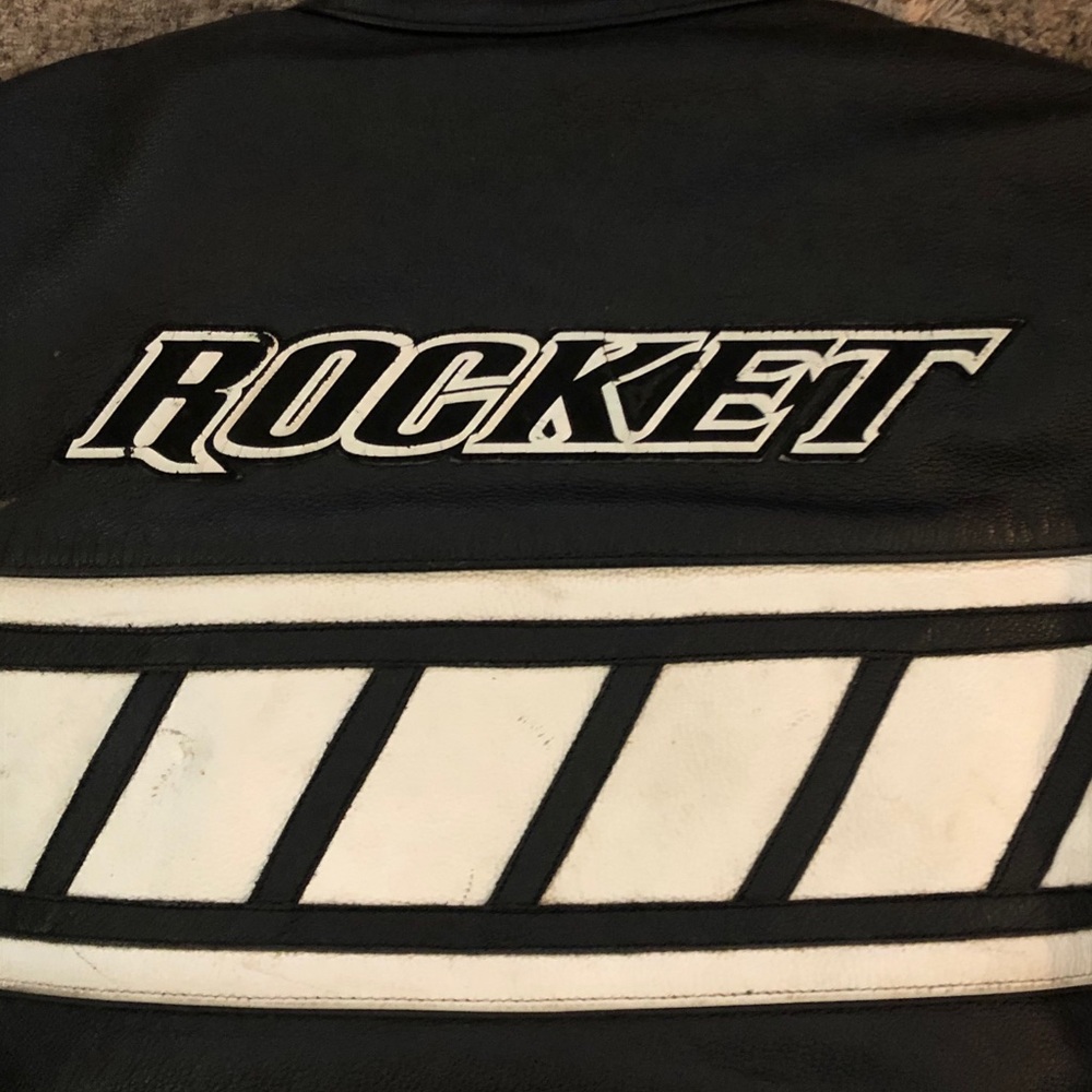 42 Joe Rocket Motorcycle Leather Jacket Black - Picture 8 of 16